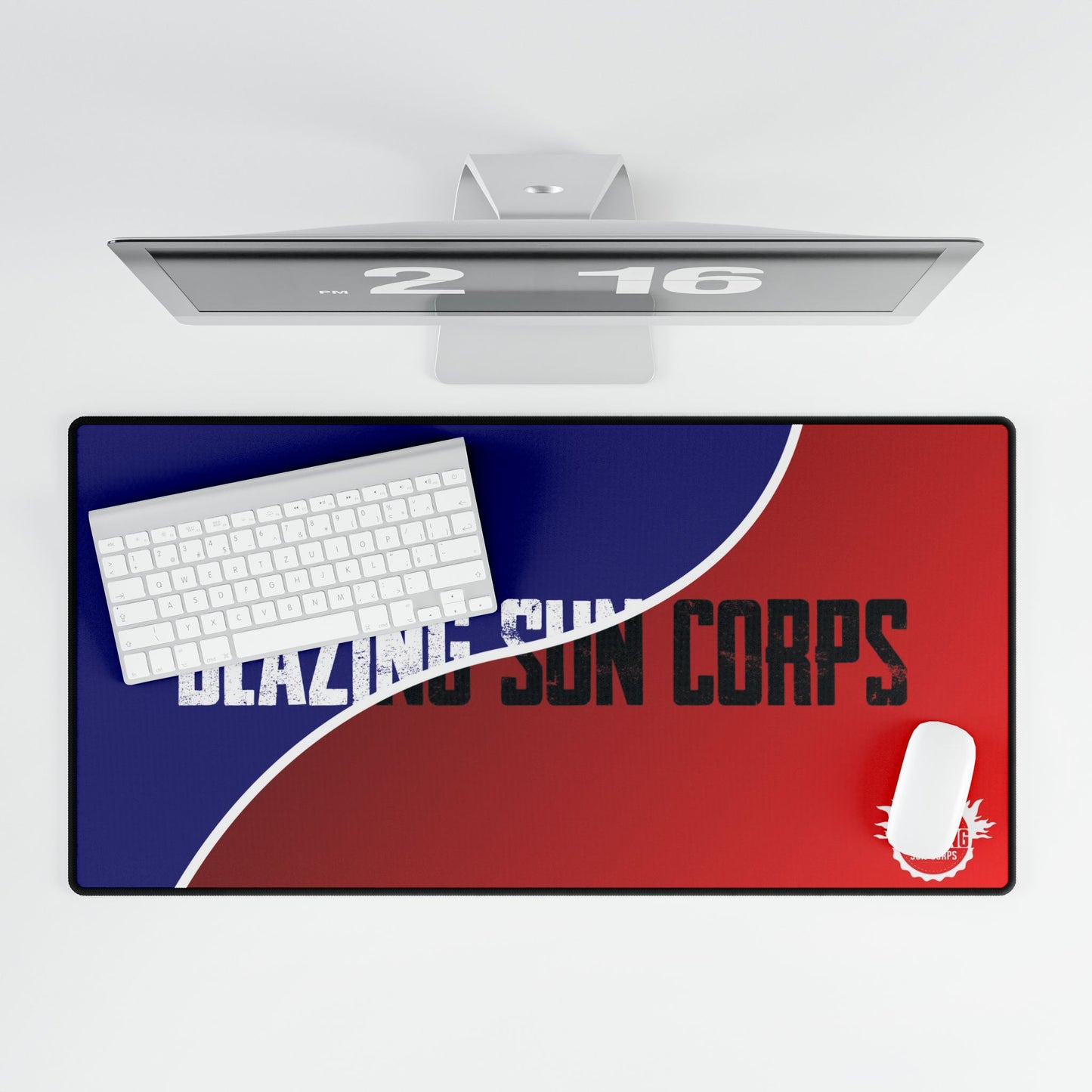Blazing Sun Corps Desk Mat | Gaming, Office Decor, Mouse Pad, Unique Gift, Desk Accessory