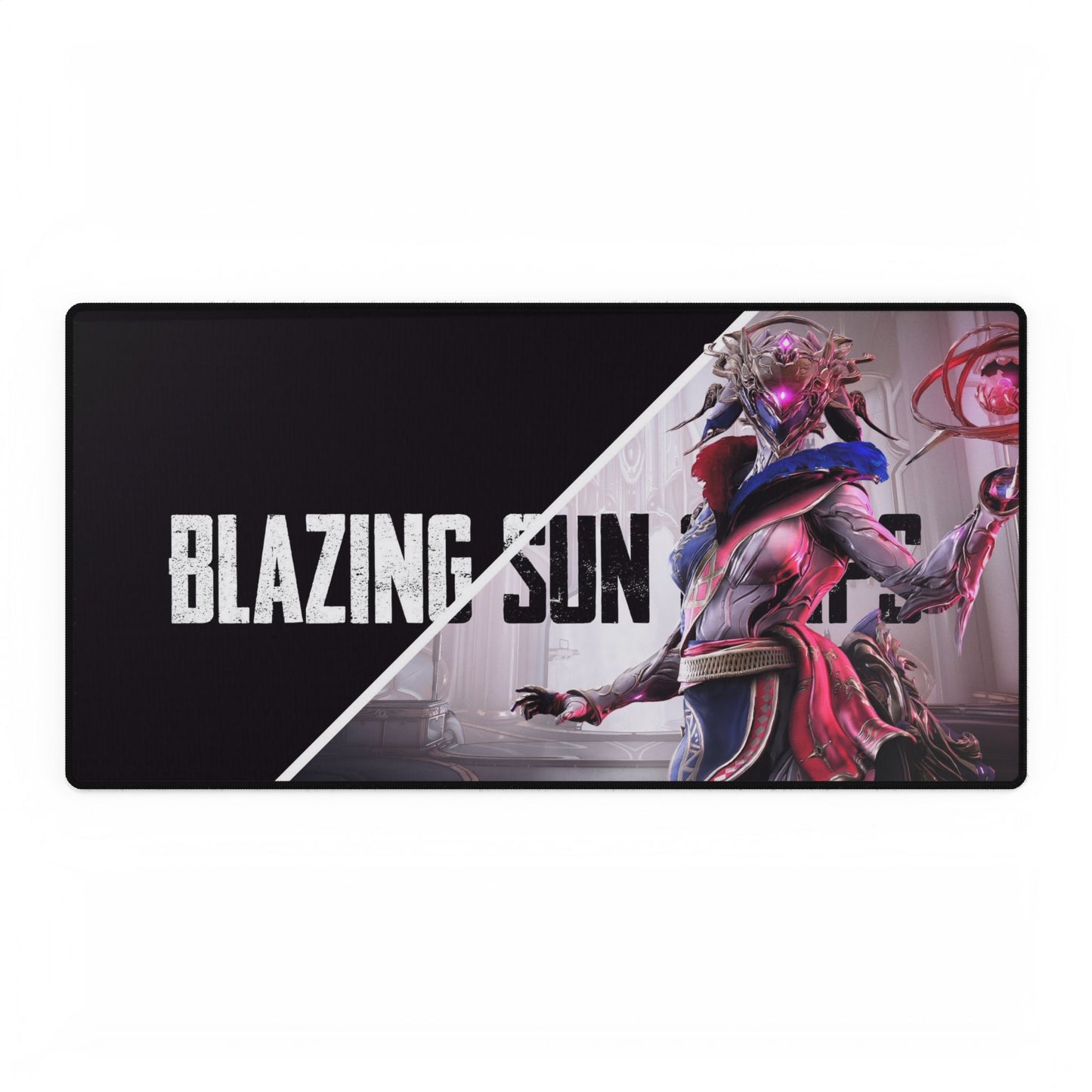 Blazing Sun Gaming Desk Mat - Playful Office Decor, Game Room Accessory, Nerd Gift, Work from Home Setup