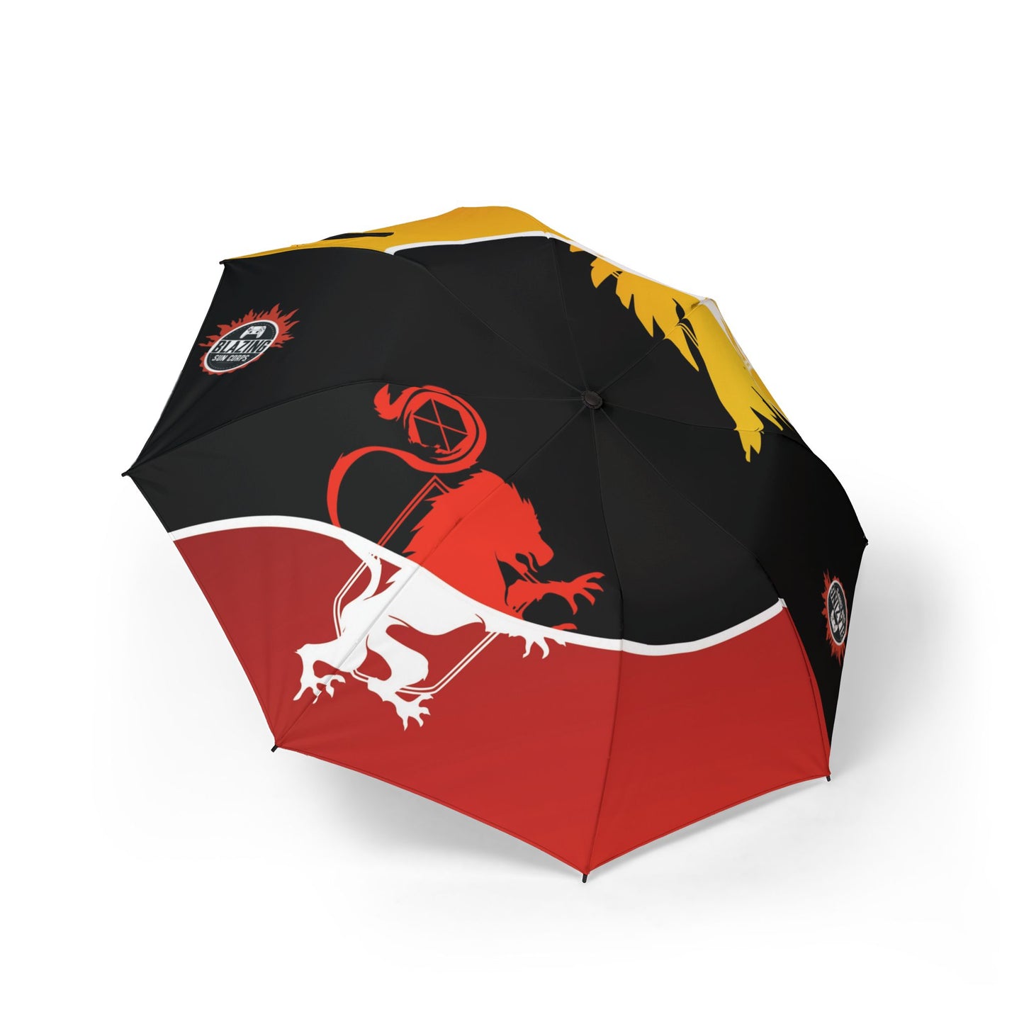 Foldable Umbrella — Lion Crest Compact Semi-Automatic Travel Umbrella