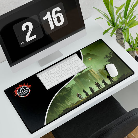 Gaming Desk Mat - Epic Adventure Theme with Logo