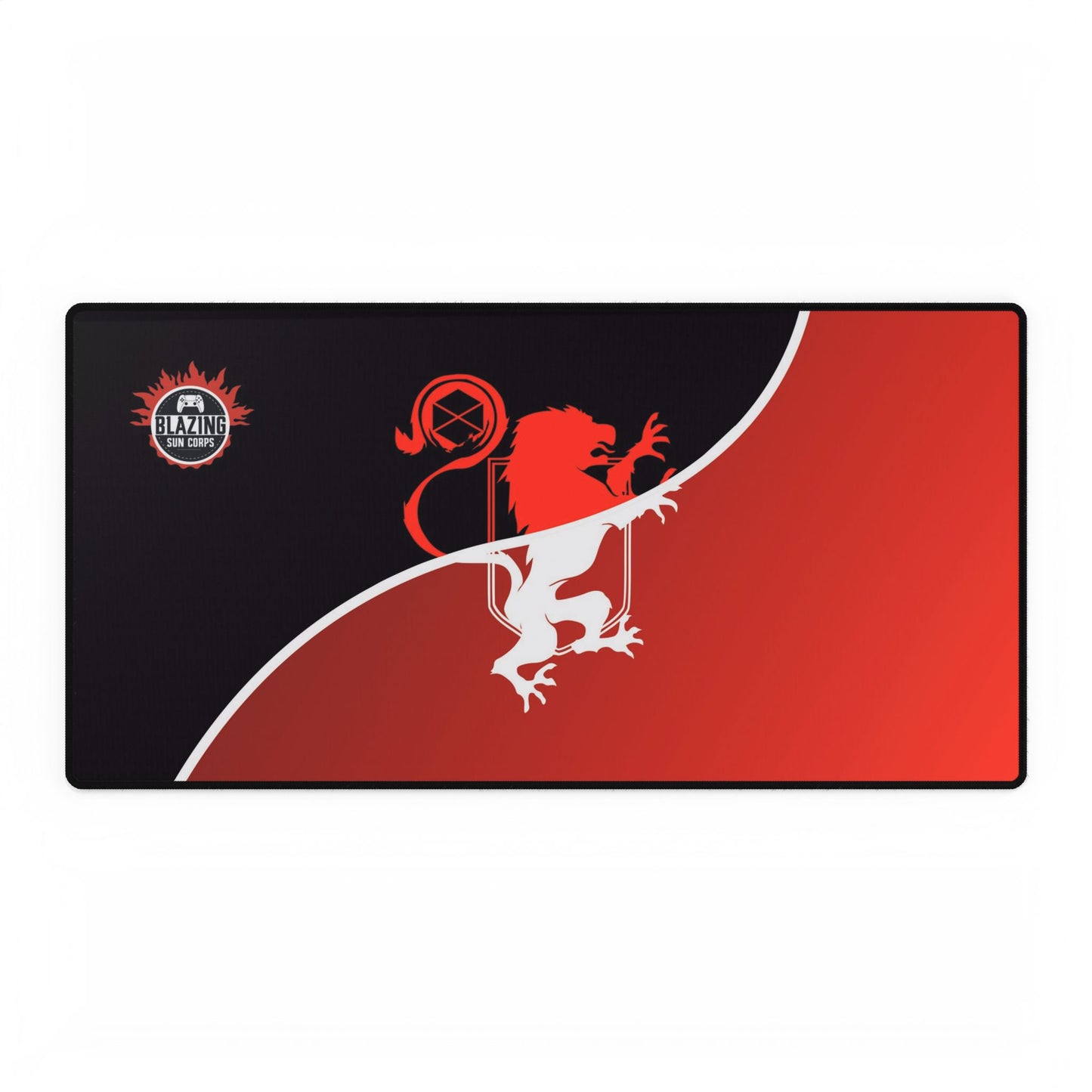 Premium Gaming Desk Mat – Lion Emblem Design