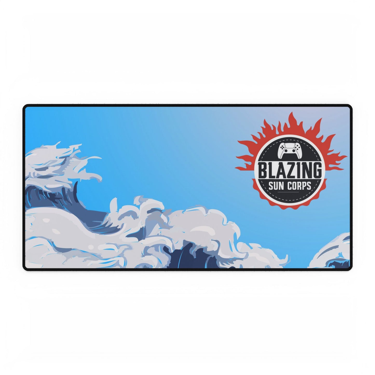 Custom Gaming Desk Mat - Blazing Sun Corps, Large Mouse Pad, Office Decor, Gamer Gift, Personalized Play Area