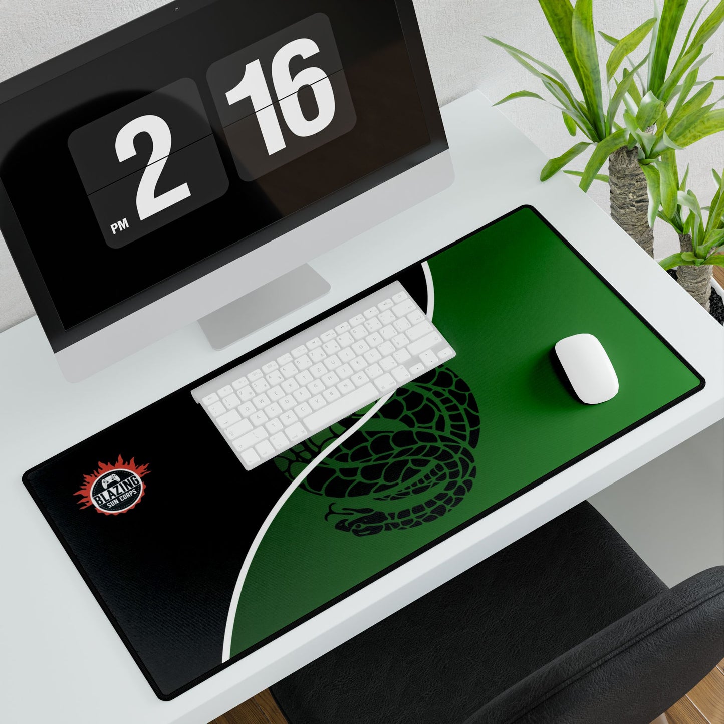 Stylish Gaming Desk Mats – Snake Design & Minimalist Black Options