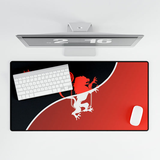 Premium Gaming Desk Mat – Lion Emblem Design