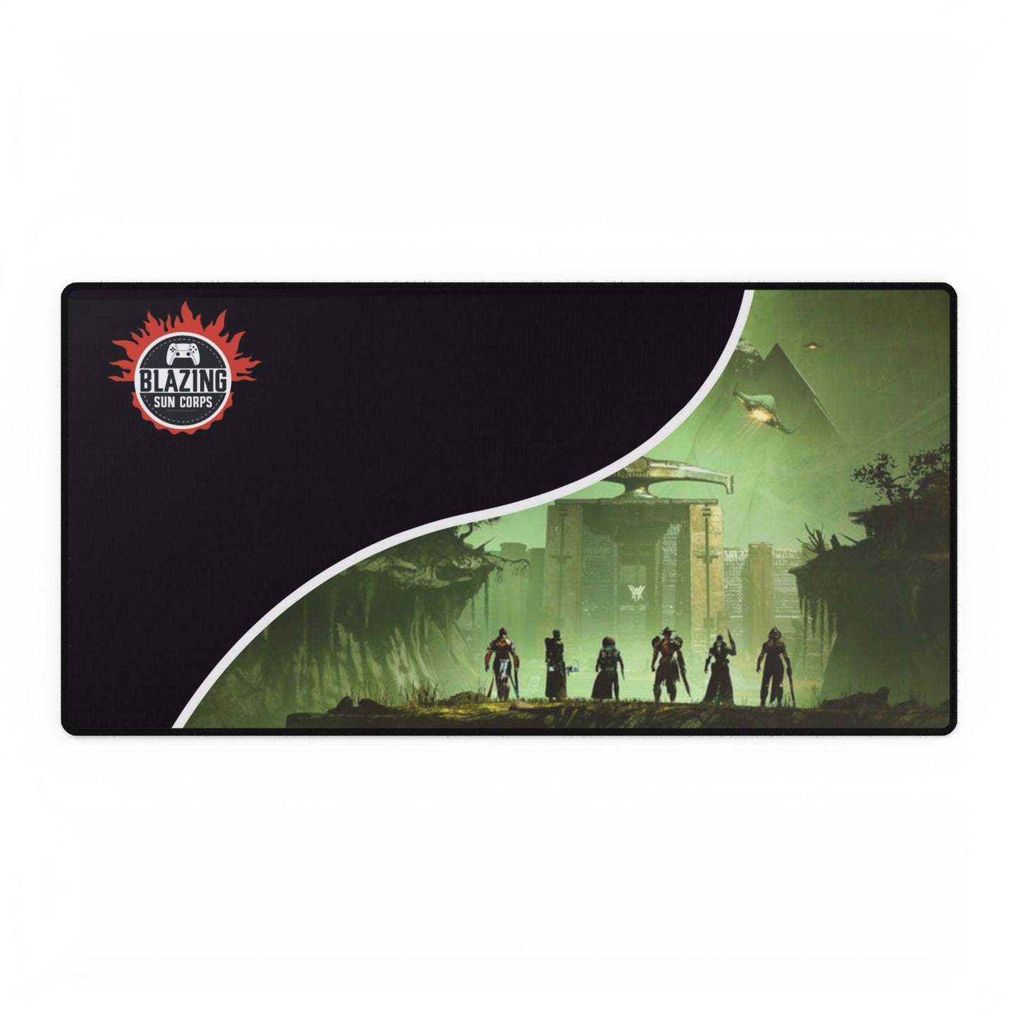 Gaming Desk Mat - Epic Adventure Theme with Logo