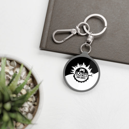 Gaming Keyring Tag, Blazing Sun Corps Keychain, Personalized Gift, Gamer Accessories, Unique Party Favor, Holiday Gift Idea