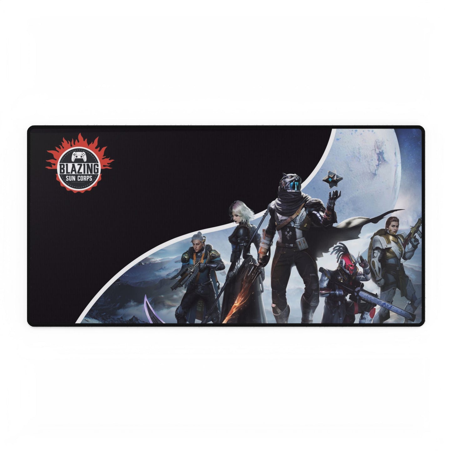 Gaming Desk Mat - Blazing Strikers Design, Mouse Pad, Office Decor, Desk Accessories, Gift for Gamers, PC Setup