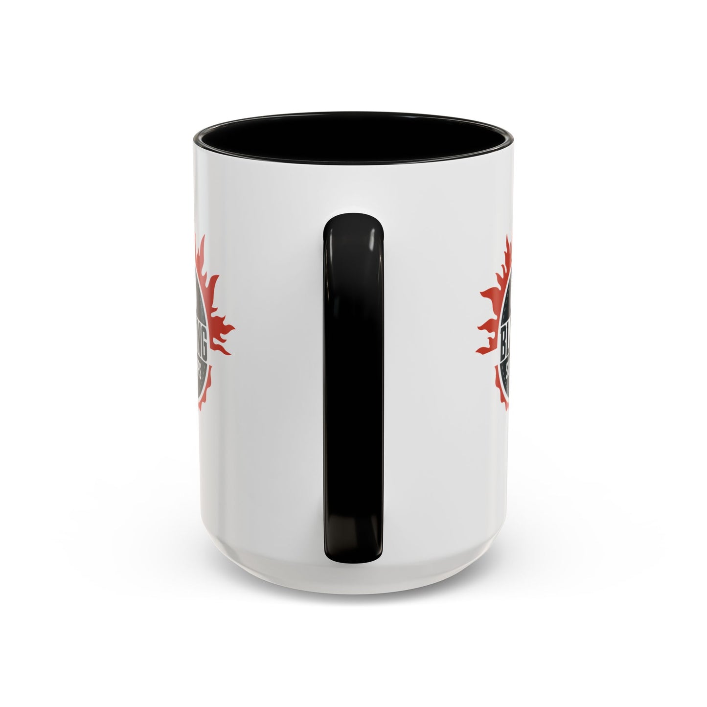 Blazing Sun Corps Accent Coffee Mug – Gamers’ Flame Logo 11/15oz