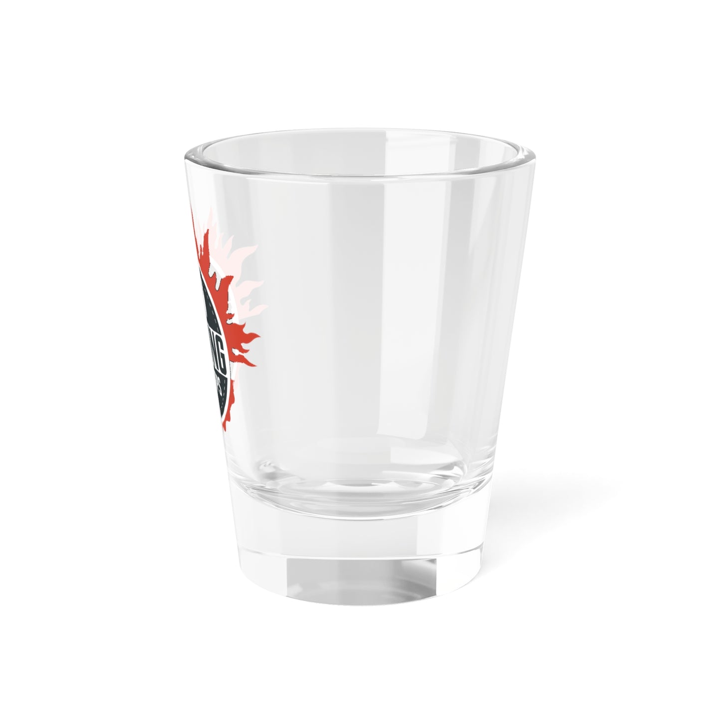 Blazing Sun Corps Shot Glass, Party Favor, Gaming Drinkware, Gift for Gamers, Unique Barware, Entertainment Souvenir