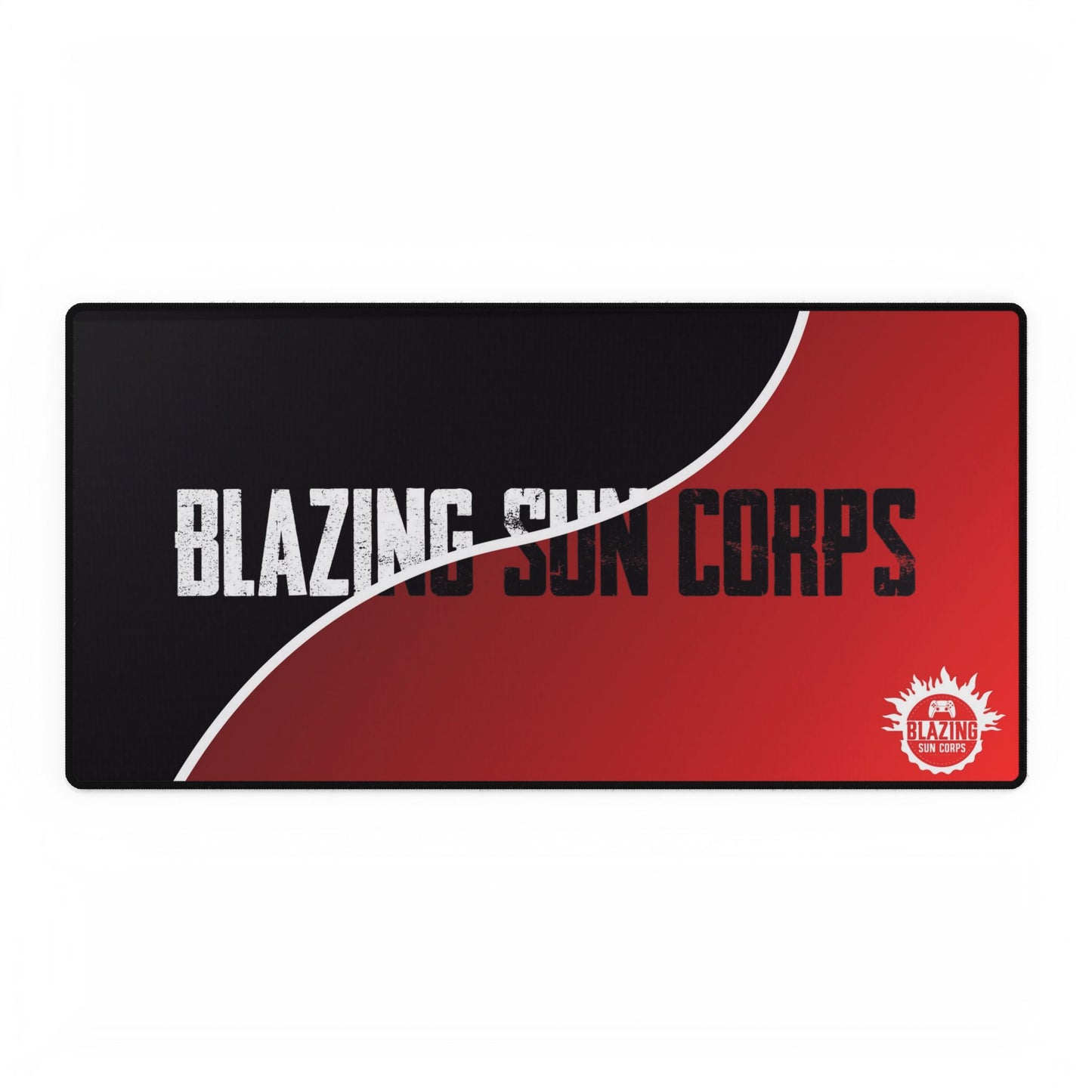 Blazing Sun Corps Desk Mat - Gamer Accessories, Office Decor, Gaming Setup, Custom Desk Pad, Mouse Pad